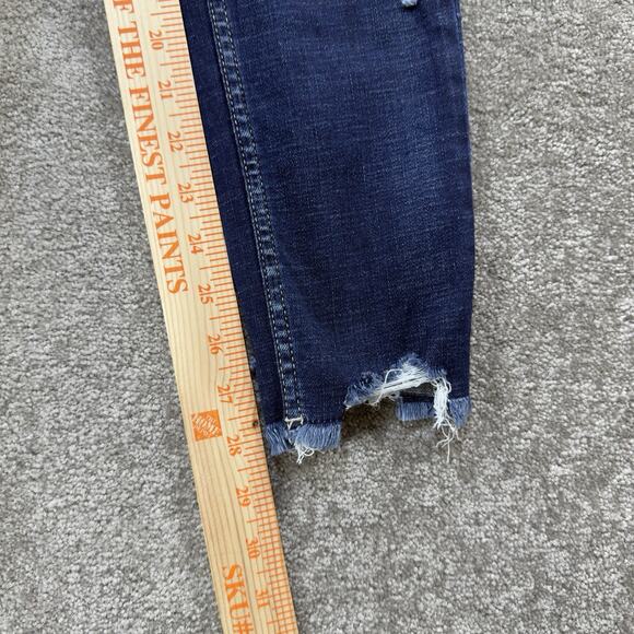 BKE Stella Women Ankle Skinny Jeans Dark Wash Distressed Low Rise Slim Fit 27 - Picture 5 of 7